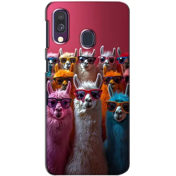 Чохол з принтом «Лами в окулярах» для Samsung Galaxy A40 2019 (A405F) Чохол з принтом «Лами в окулярах» для Samsung Galaxy A40 2019 (A405F)