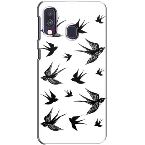 Чохол з пташками на Samsung Galaxy A40 2019 (A405F) (VPrint) (Ластівки)