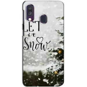 Новорічні, Святкові Чохли для Samsung Galaxy A40 2019 (A405F) - 2024 год (Let it snow)