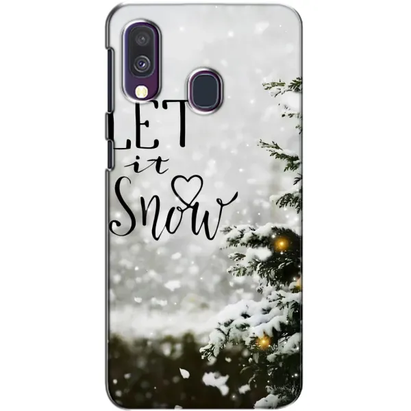 Чехол с принтом «Let it snow» для Samsung Galaxy A40 2019 (A405F) Чехол с принтом «Let it snow» для Samsung Galaxy A40 2019 (A405F)