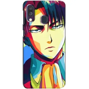 Чохли Персонажі Аніме Наруто для Samsung Galaxy A40 2019 (A405F) (AlphaPrint) (Леві Аккерман)