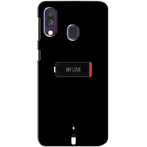 Чехлы для любимой на Самсунг Галаксі A40 2019 (A405F) (VPrint) (Love battery)