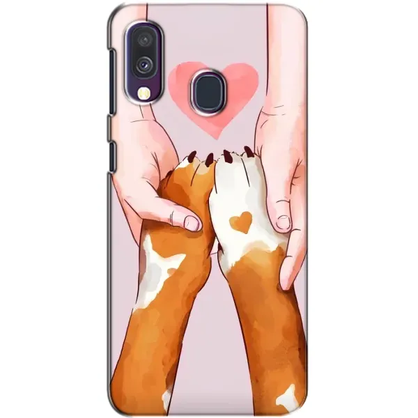 Чохол з принтом «Любовь до собак» для Samsung Galaxy A40 2019 (A405F)