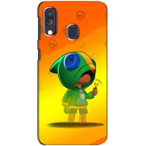Чехол для Samsung Galaxy A40 2019 (A405F) Бравл Старс (VPrint) (Хлопчик Леон)