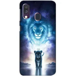 Чохол з картинкою ЛЕВ для Samsung Galaxy A40 2019 (A405F) (VPrint) (Маленький лев)