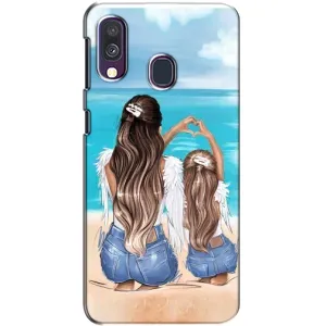 Чохол з друком для Samsung Galaxy A40 2019 (A405F) - (Мама з дитинкою) (AlphaPrint) (Мама з донькою)