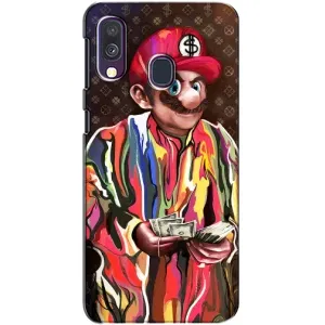 Бренднові Чохли для Samsung Galaxy A40 2019 (A405F) - (PREMIUMPrint) (Mario LV)