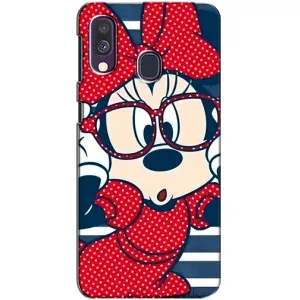 Міккі Маус чохол для Samsung Galaxy A40 2019 (A405F) (AlphaPrint - Мультяшні) (Маус в окулярах)