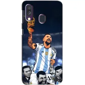 Чохли для Samsung Galaxy A40 2019 (A405F) (Leo чемпіон) (AlphaPrint) (Мессі з кубком)