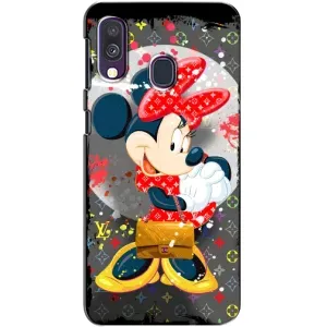 Чохол Disney Mouse Samsung Galaxy A40 2019 (A405F) (PREMIUMPrint) (Minni з бантіком)