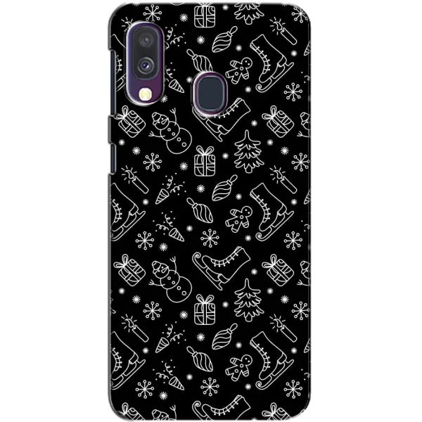 Чехол с принтом «Новогодний фон» для Samsung Galaxy A40 2019 (A405F) Чехол с принтом «Новогодний фон» для Samsung Galaxy A40 2019 (A405F)