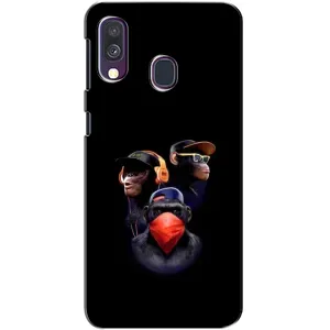 Чохол з Мавпами Samsung Galaxy A40 2019 (A405F) - (AlphaPrint) (Три мавпи)