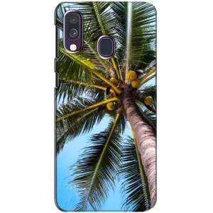 Силіконовий чохол з КАРТИНКАМИ літо для Samsung Galaxy A40 2019 (A405F) (AlphaPrint) (Пальма)