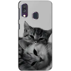 Чохол з малюнком кіт на Samsung Galaxy A40 2019 (A405F) (Пара котів)