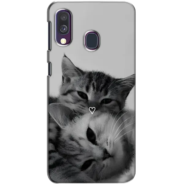 Чохол з принтом «Пара котів» для Samsung Galaxy A40 2019 (A405F)