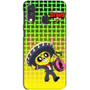 Чехлы Brawl Stars для Samsung Galaxy A40 2019 (A405F) (AlphaPrint) (Поко в самбреро)