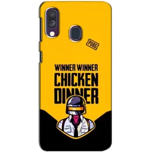Чеjхол PUBG для Самсунг Галаксі A40 2019 (A405F) (AlphaPrint) (Pubg шолом)