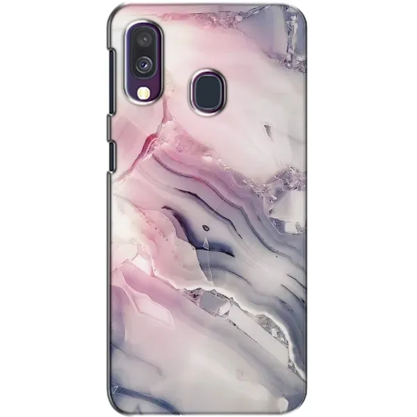 Чехол с принтом «Пурпурный Мрамор» для Samsung Galaxy A40 2019 (A405F)
