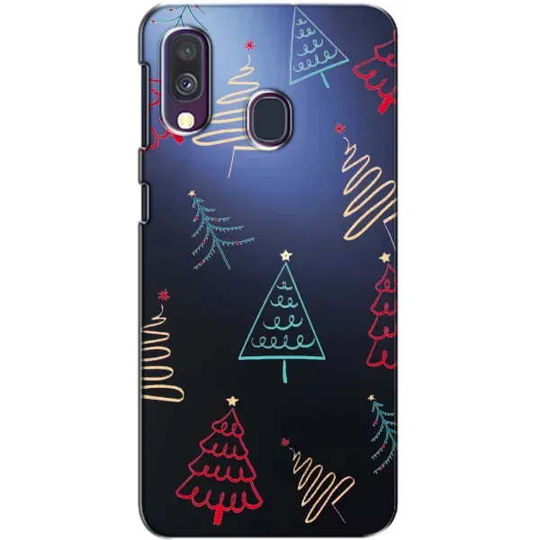 Чехол с принтом «Рождественские елки» для Samsung Galaxy A40 2019 (A405F)