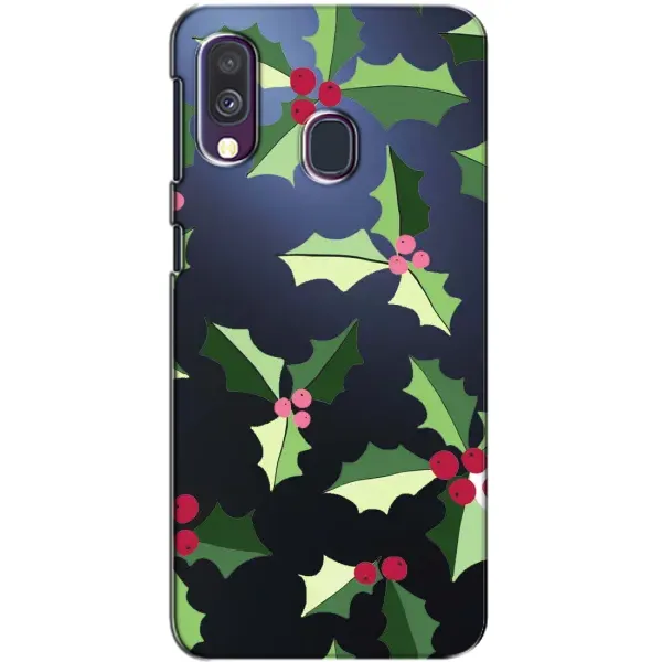 Чехол с принтом «Рождественский фон» для Samsung Galaxy A40 2019 (A405F)