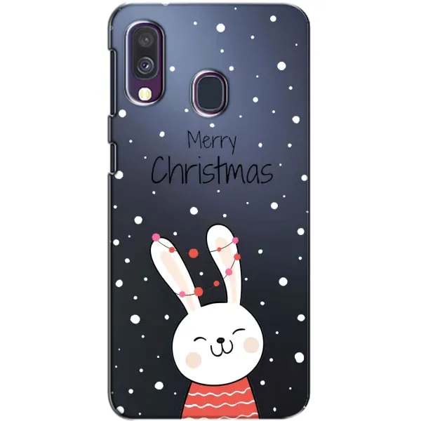 Чехол с принтом «Рождественский заяц» для Samsung Galaxy A40 2019 (A405F)