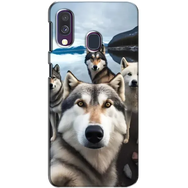 Чехол с принтом «Селфи ХАски» для Samsung Galaxy A40 2019 (A405F) Чехол с принтом «Селфи ХАски» для Samsung Galaxy A40 2019 (A405F)