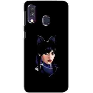 Чохли Венсдей на Samsung Galaxy A40 2019 (A405F) Уенсдей (AlphaPrint) (серйозна Венздей)