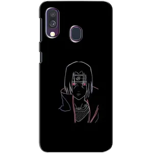 Чохли на тему: Ітачи Учіха для Samsung Galaxy A40 2019 (A405F) (AlphaPrint) (силует Ітачі)