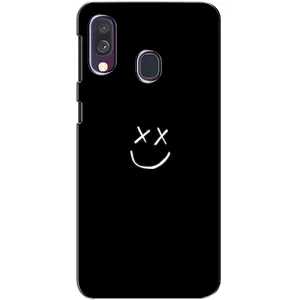 Чохол для Самсунг Галаксі A40 2019 (A405F) - (AlphaPrint) з принтом (ТОП продажів) (Смайл)