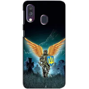 Чехлы с картинкой ЗСУ для Samsung Galaxy A40 2019 (A405F) (AlphaPrint) (Солдат ЗСУ)