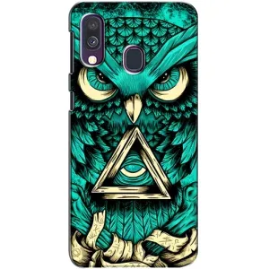 Чохол з пташками на Samsung Galaxy A40 2019 (A405F) (VPrint) (Сова з оком)