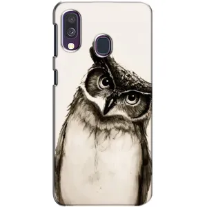 Чохол з пташками на Samsung Galaxy A40 2019 (A405F) (VPrint) (Сова)