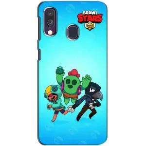 Чехлы Brawl Stars для Samsung Galaxy A40 2019 (A405F) (AlphaPrint) (Тріо героїв)