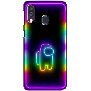Чохли Амонг Ас для Samsung Galaxy A40 2019 (A405F) (AlphaPrint) (Яскравий скін)