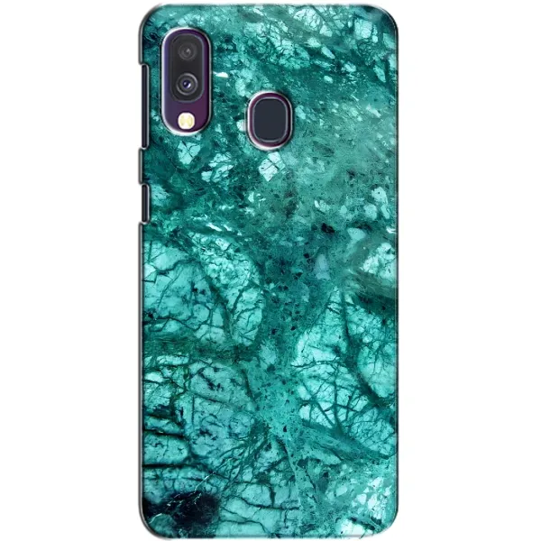 Чехол с принтом «Зеленый мрамор» для Samsung Galaxy A40 2019 (A405F)