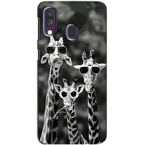 Чехол с принтом «Жирафы в очках» для Samsung Galaxy A40 2019 (A405F)