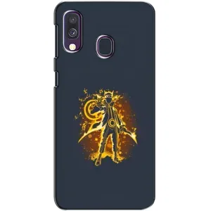Naruto Anime Чохли для Самсунг Галаксі A40 2019 (A405F) (AlphaPrint) (золотий Наруто)