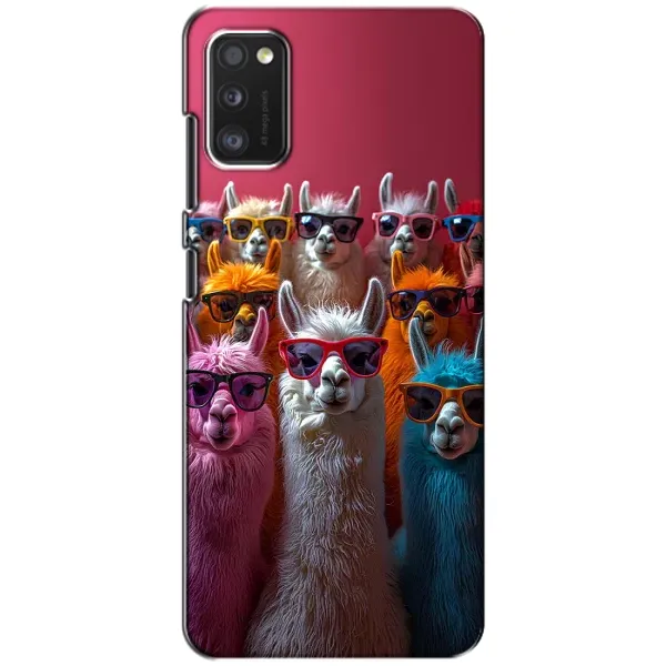Чехол с принтом «Ламы в очках» для Samsung Galaxy A41 (A415)