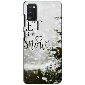Новорічні, Святкові Чохли для Samsung Galaxy A41 (A415) - 2024 год (Let it snow)
