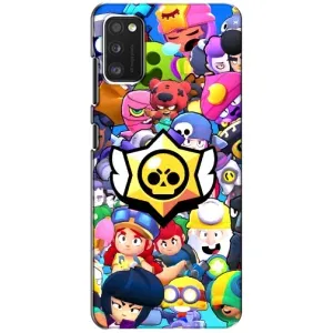 Чехол для Samsung Galaxy A41 (A415) Бравл Старс (VPrint) (Лого Brawl Stars)