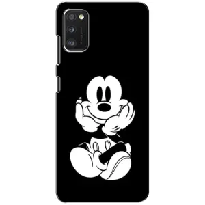 Міккі Маус чохол для Samsung Galaxy A41 (A415) (AlphaPrint - Мультяшні) (Маус на чорному)