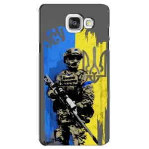 Чехлы с картинкой ЗСУ для Samsung Galaxy A5 2016 / A5100 / A510F (AlphaPrint) (АРТ солдат)