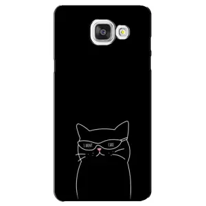 Чехол с рисунком кот на Samsung Galaxy A5 2016 / A5100 / A510F (Равнодушный кот)