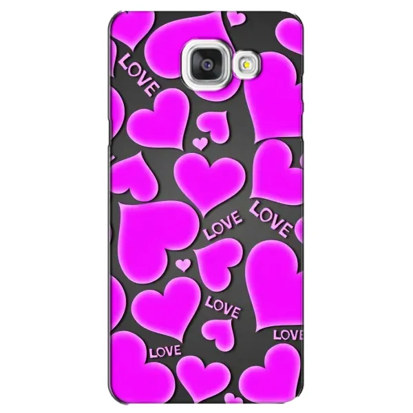 Чохол з принтом «Pink hearts» для Samsung Galaxy A5 2016 (A5100, A510F)