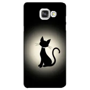 Чехол с принтом для Samsung Galaxy A5 2016 / A5100 / A510F (AlphaPrint) Модные коты (Силуэт котика)