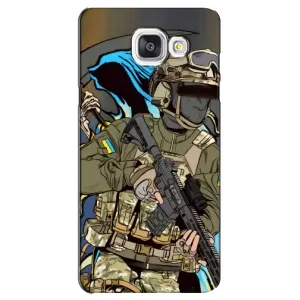 Чехлы с картинкой ЗСУ для Samsung Galaxy A5 2016 / A5100 / A510F (AlphaPrint) (Воїн ЗСУ)