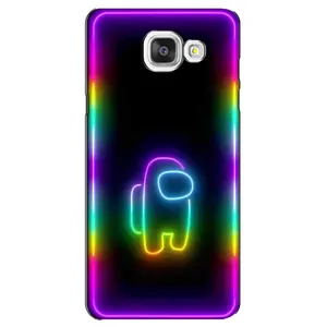 Чехол Амонг Ас для Samsung Galaxy A5 2016 / A5100 / A510F (AlphaPrint) (Яркий скин)