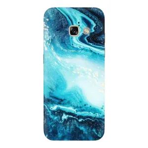 Мраморный чехол на Samsung Galaxy A5 2017 / A520 / A520F (VPrint) (Голубой мрамор)