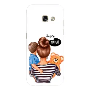 Чехол с печатью для Samsung Galaxy A5 2017 / A520 / A520F - (Мама с ребенком) (AlphaPrint) (Мама с сыном)