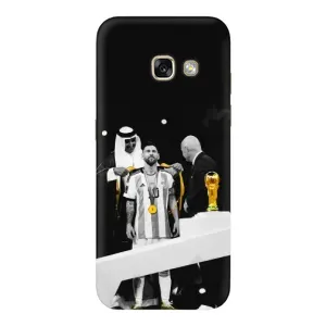Чехлы для Samsung Galaxy A5 2017 / A520 / A520F (Leo чемпион) (AlphaPrint) (Месси в накидке)
